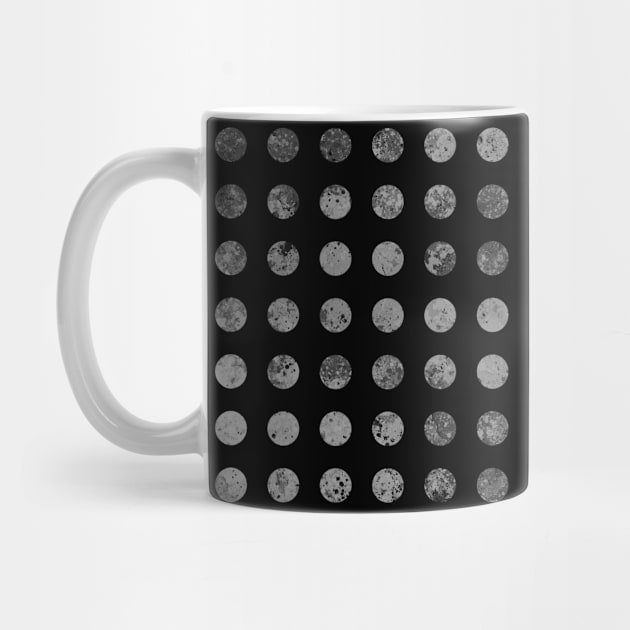 Dark Polka Dots Pattern by DeneboArt